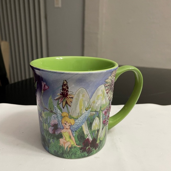Disney Other - Disney’s Tinker Bell Mug Textured Garden Flowers